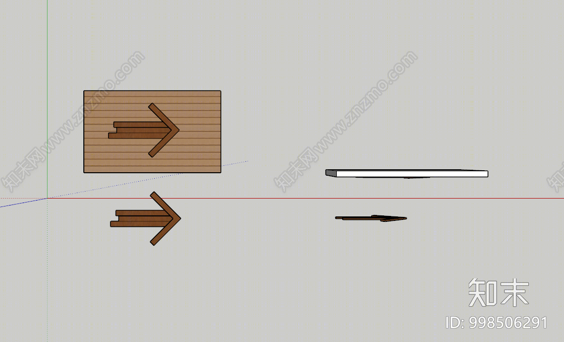 现代指示牌SU模型下载【ID:998506291】