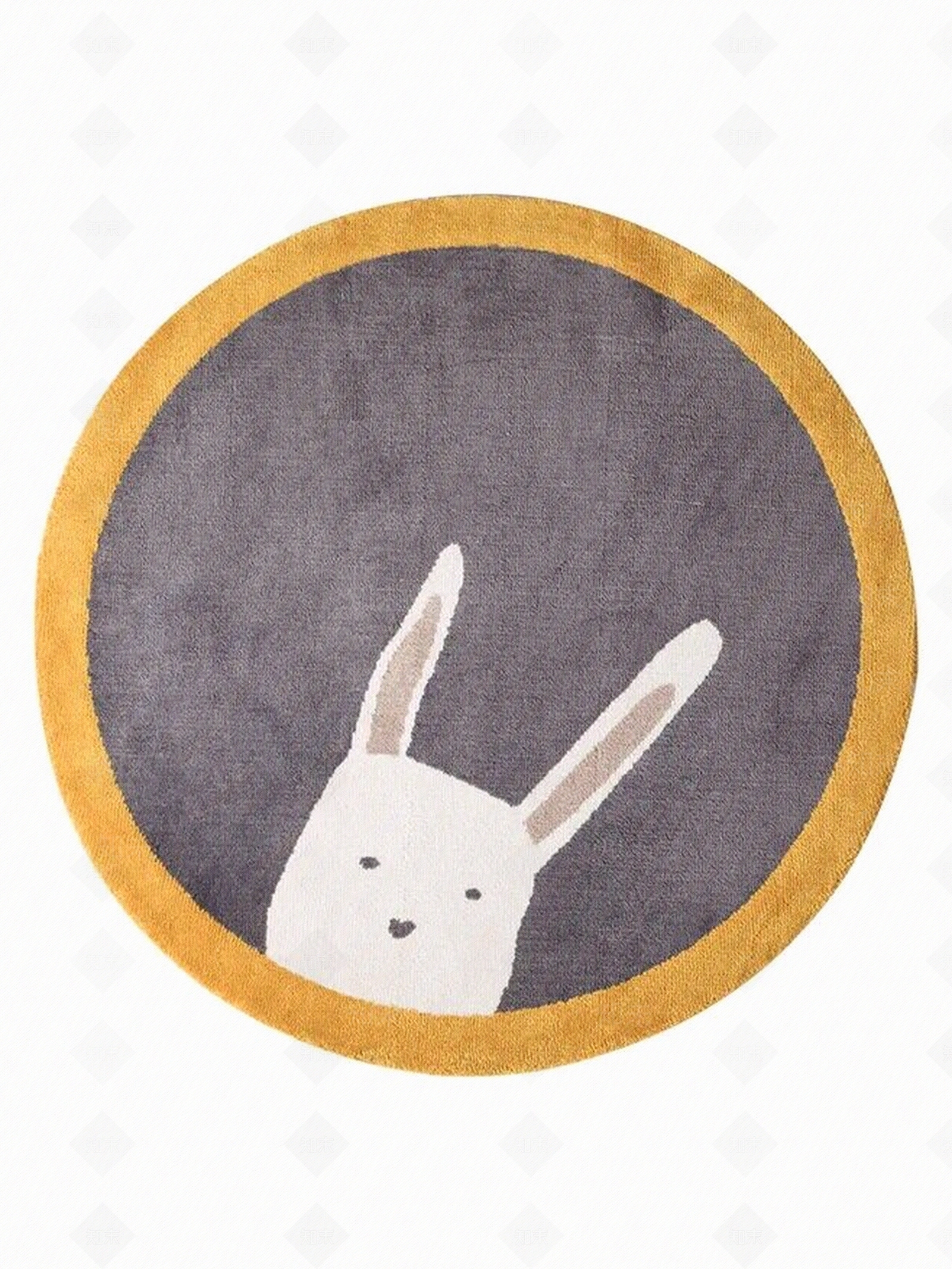 儿童房卡通圆形地毯卧室满铺可爱贴图下载【ID:698512449】