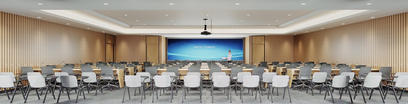 现代报告厅3D模型下载【ID:598552228】