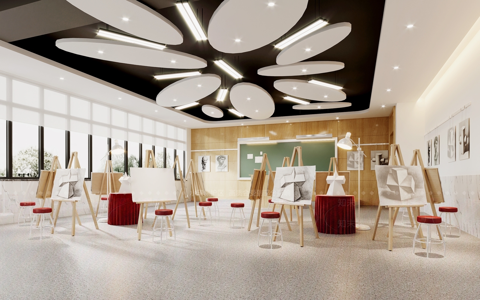 北欧画室3D模型下载【ID:998552942】
