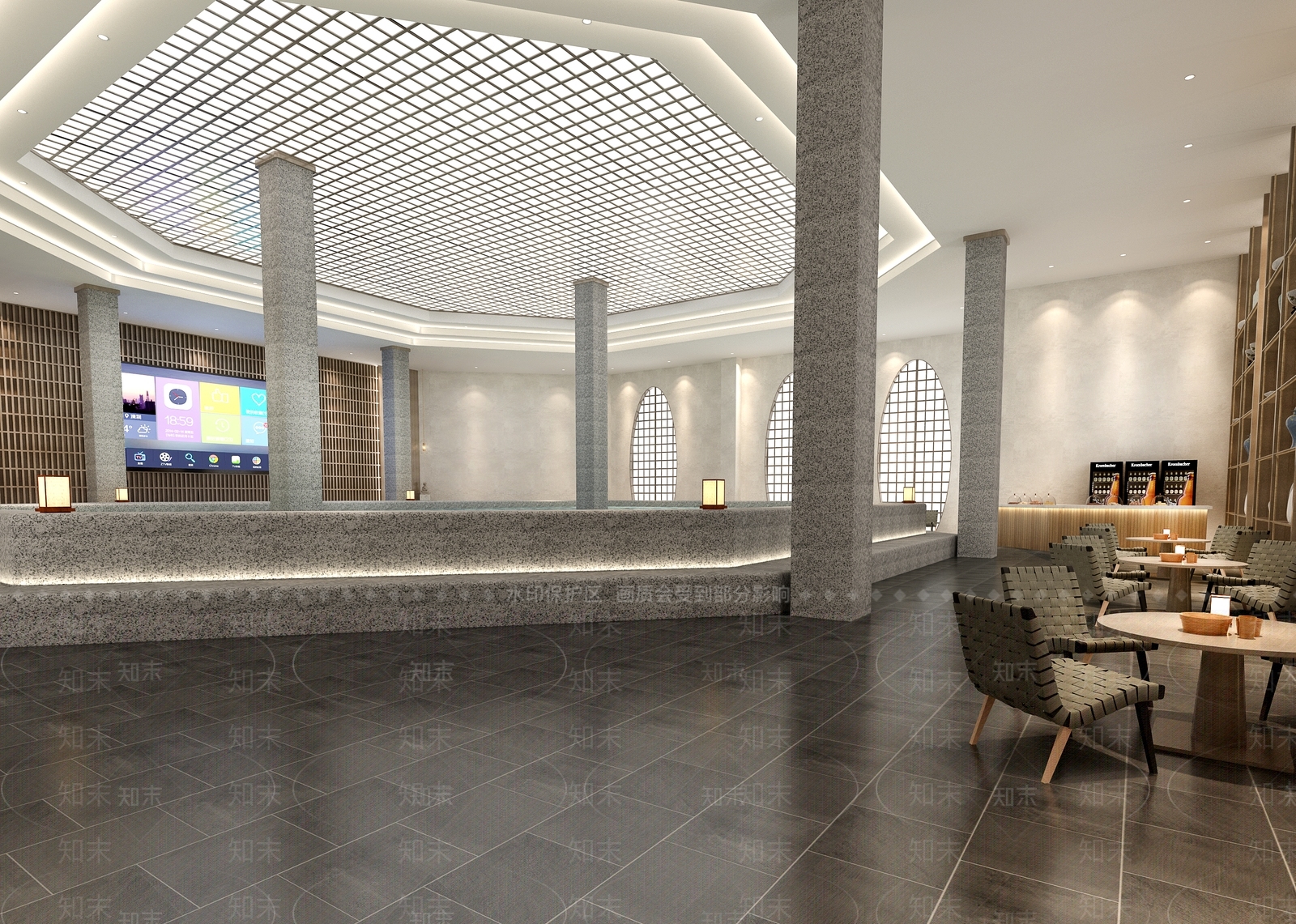 新中式足浴会所3D模型下载【ID:798584138】