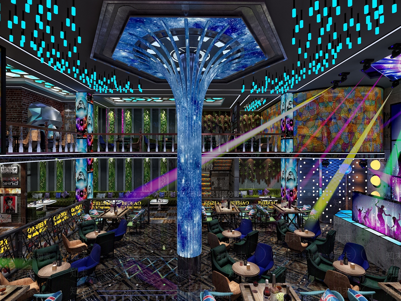 现代酒吧3D模型下载【ID:498605424】
