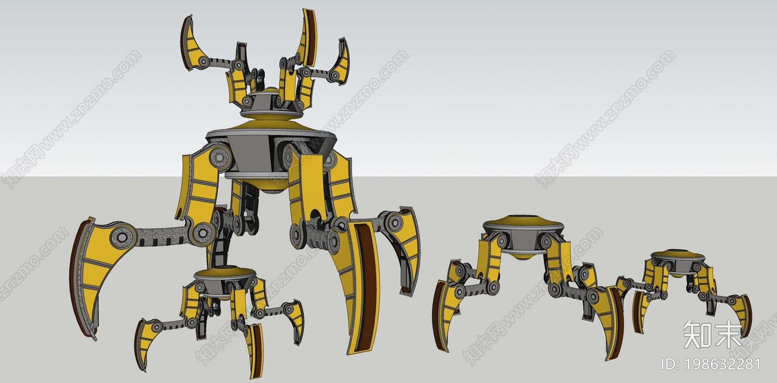 现代玩具机器人SU模型下载【ID:198632281】