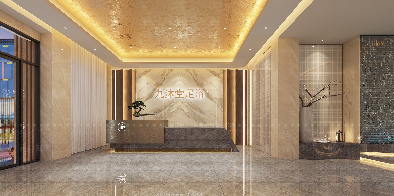 新中式足浴3D模型下载【ID:798643189】