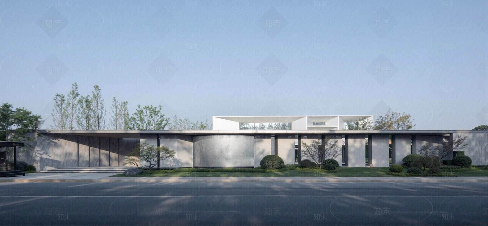 白天街道外景贴图下载【ID:1195310098】