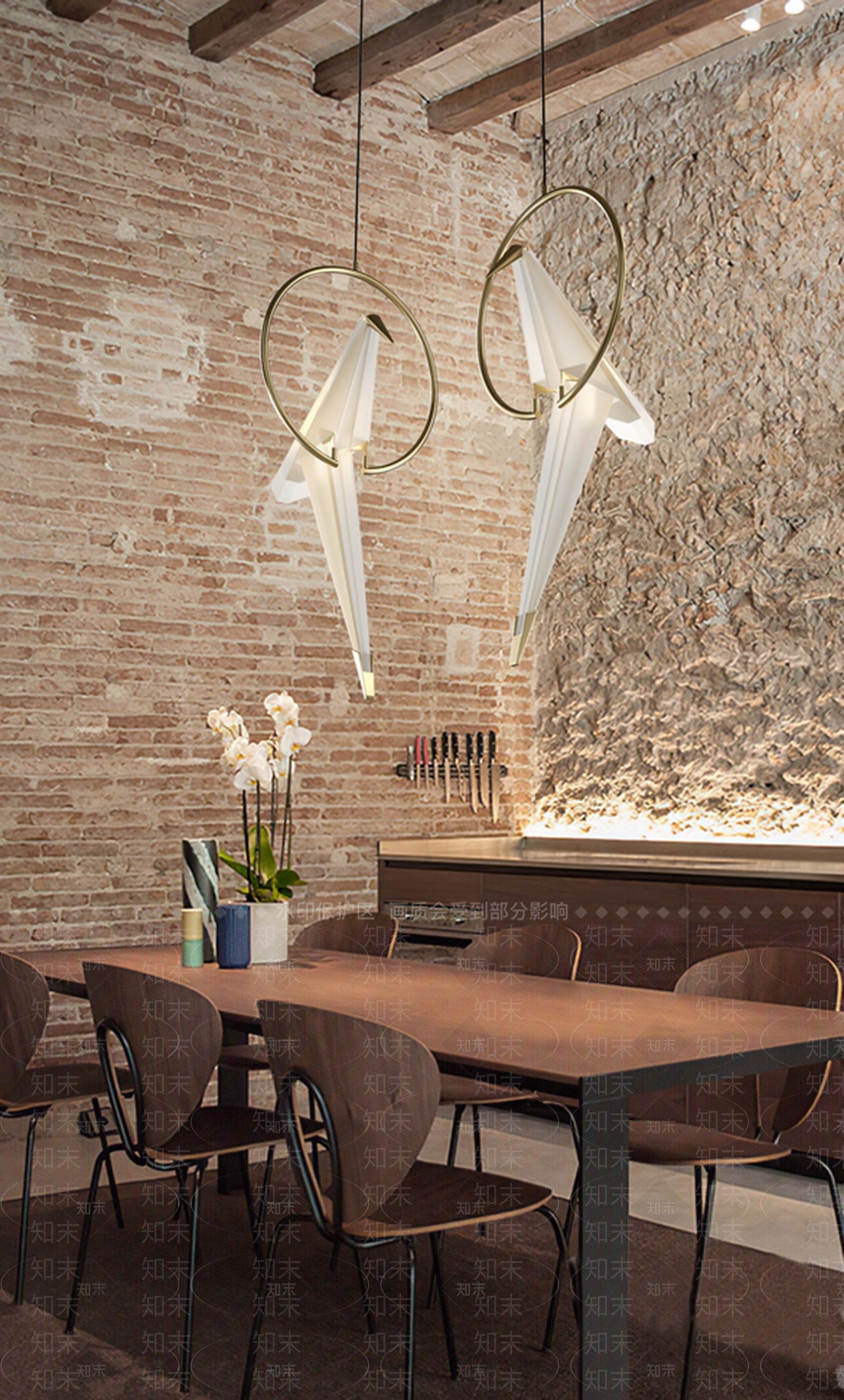 现代小鸟灯3D模型下载【ID:598685808】