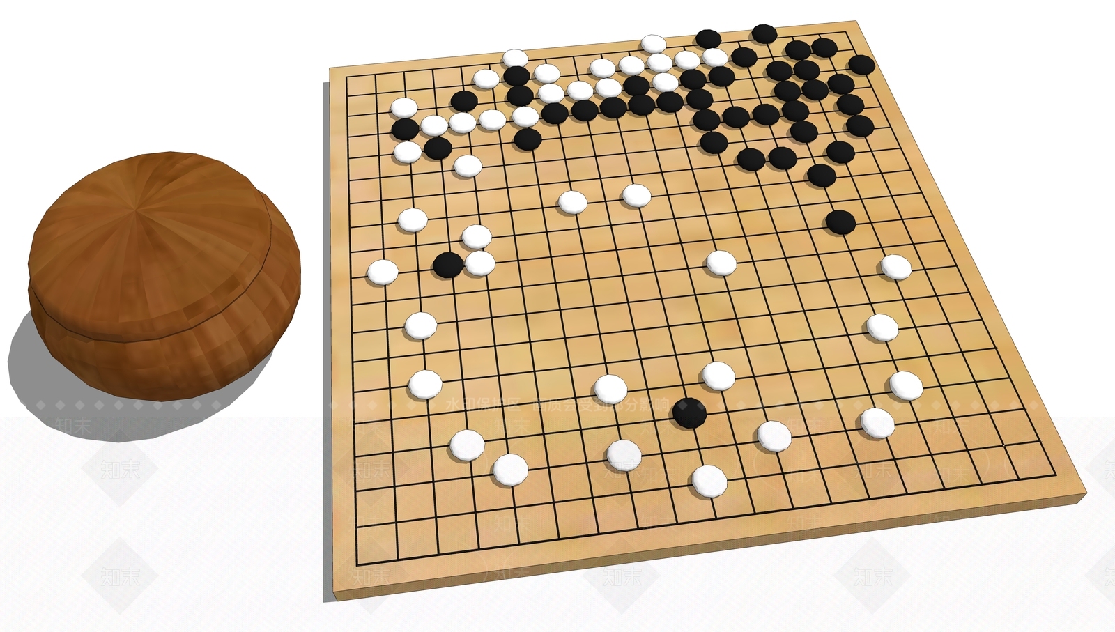 现代围棋SU模型下载【ID:998689908】