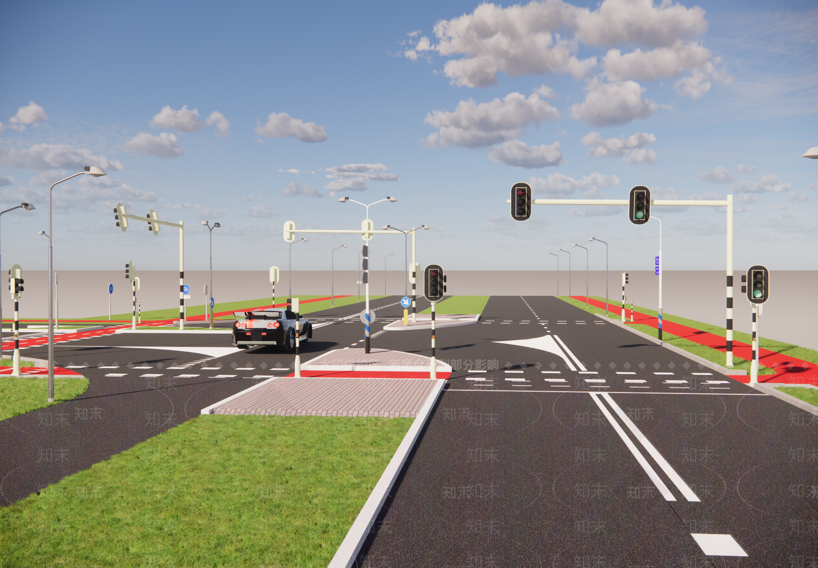 现代道路SU模型下载【ID:798705300】