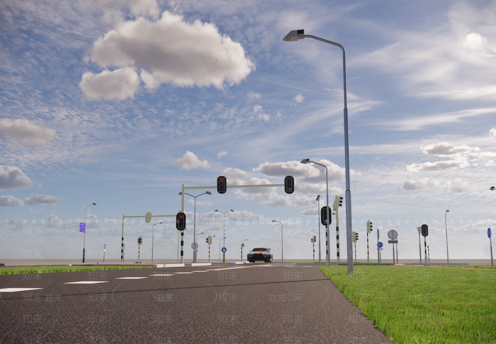 现代道路SU模型下载【ID:798705300】