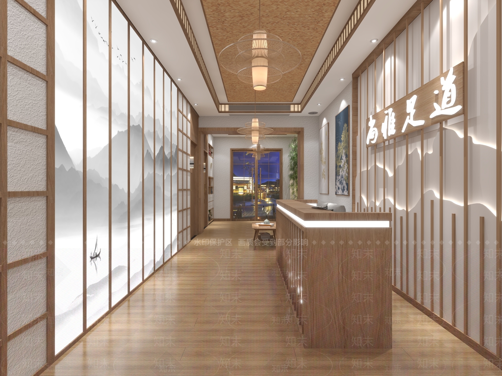 日式足浴会所3D模型下载【ID:798719138】