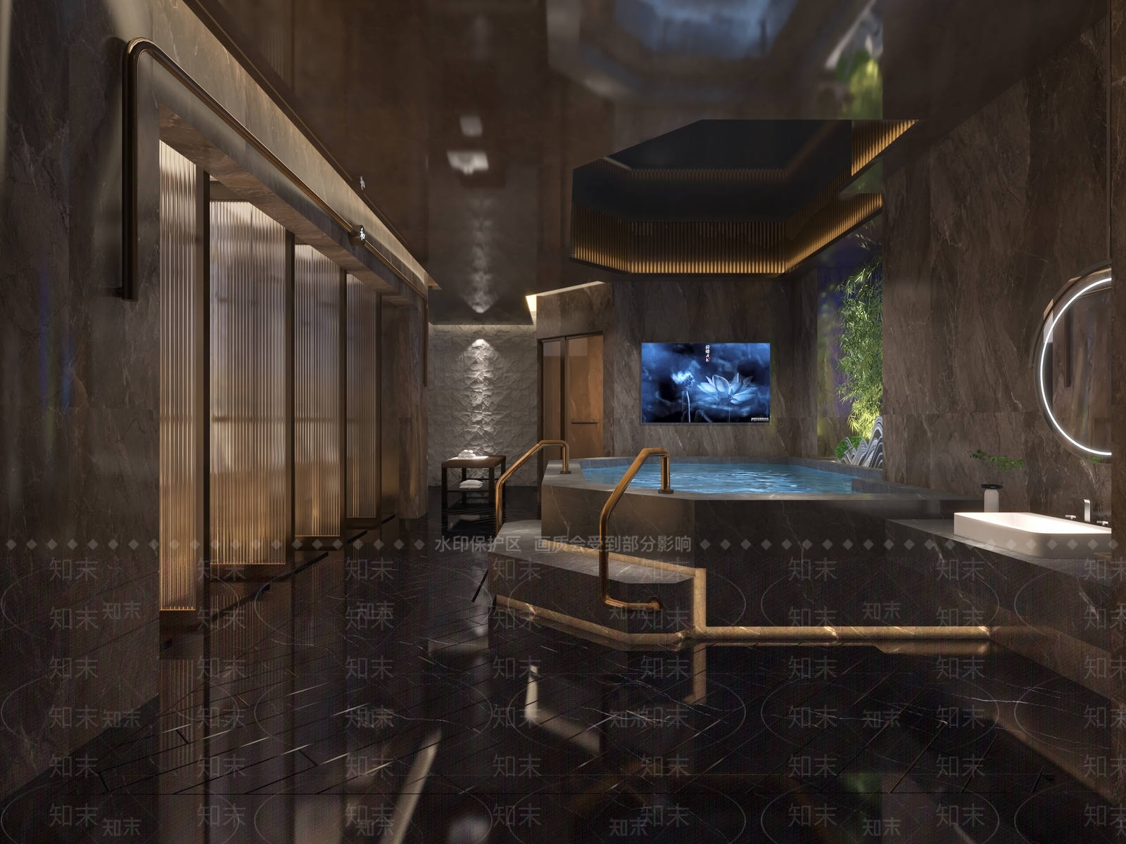 现代足浴会所3D模型下载【ID:798720147】