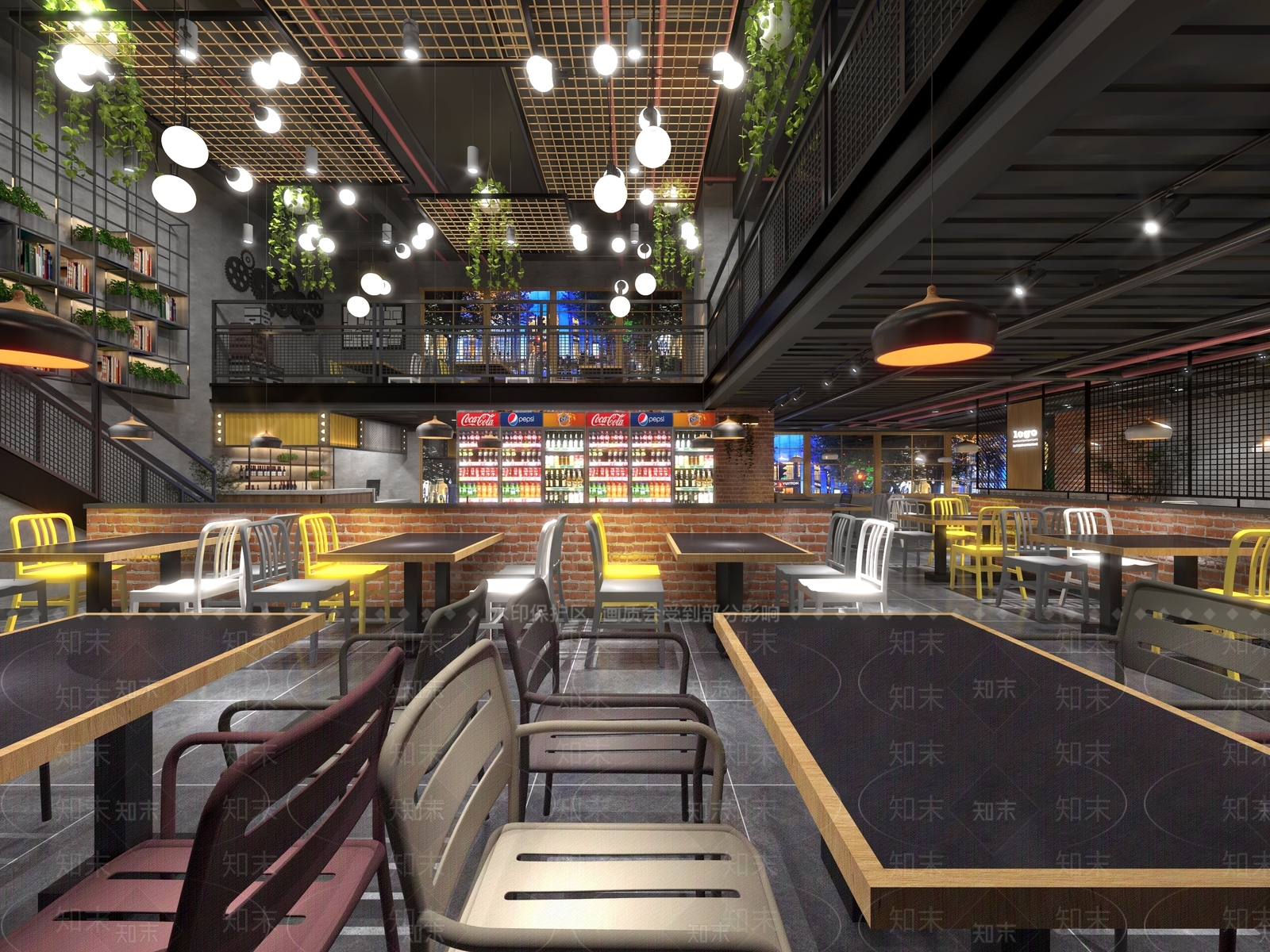 工业风火锅店3D模型下载【ID:398720283】