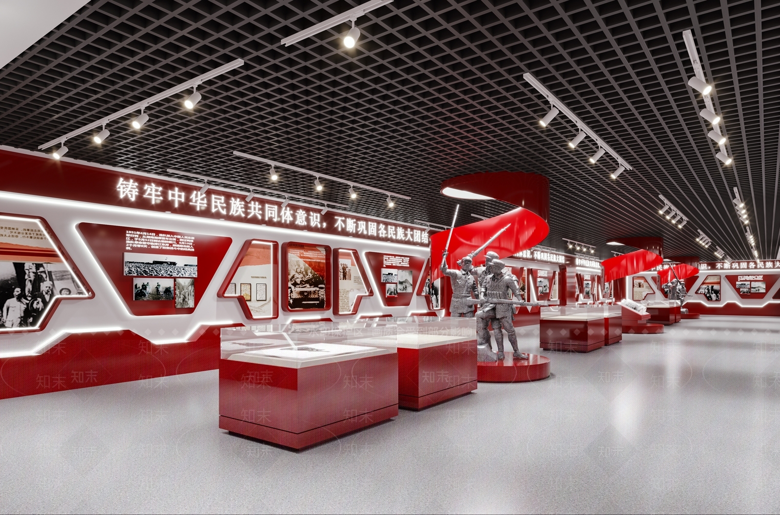 现代红色革命纪念馆3D模型下载【ID:598726411】