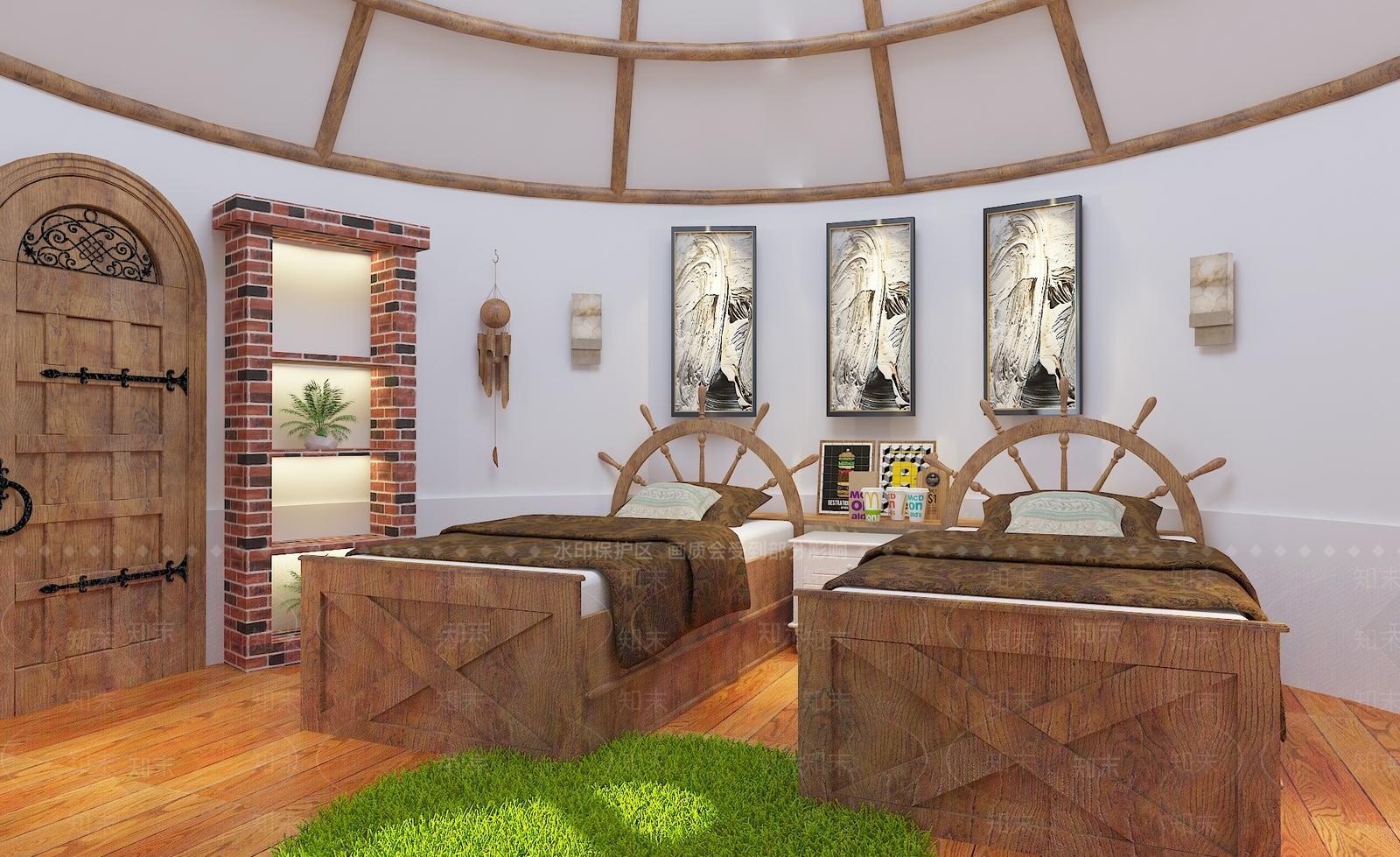 现代民宿3D模型下载【ID:998729652】