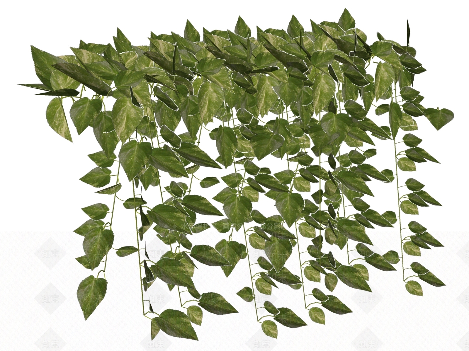现代绿植墙SU模型下载【ID:298735268】