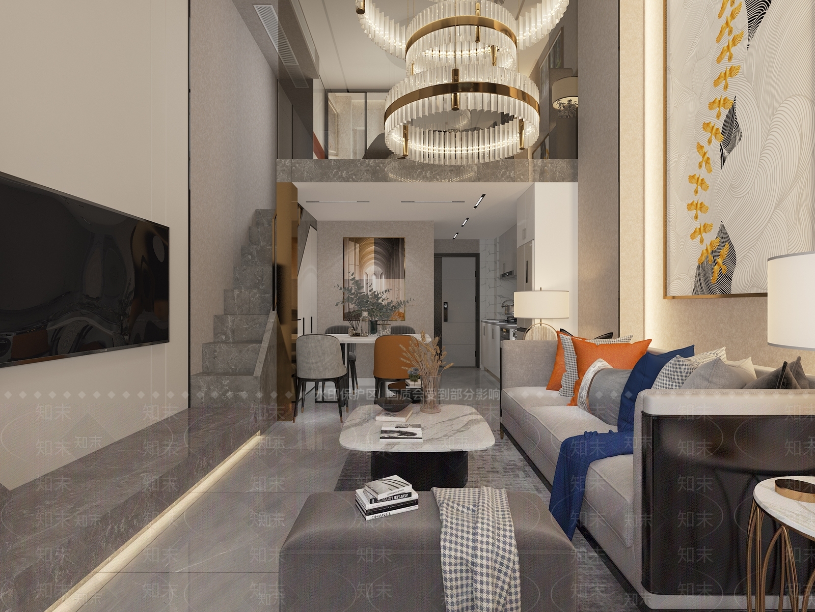 现代单身公寓3D模型下载【ID:998741769】