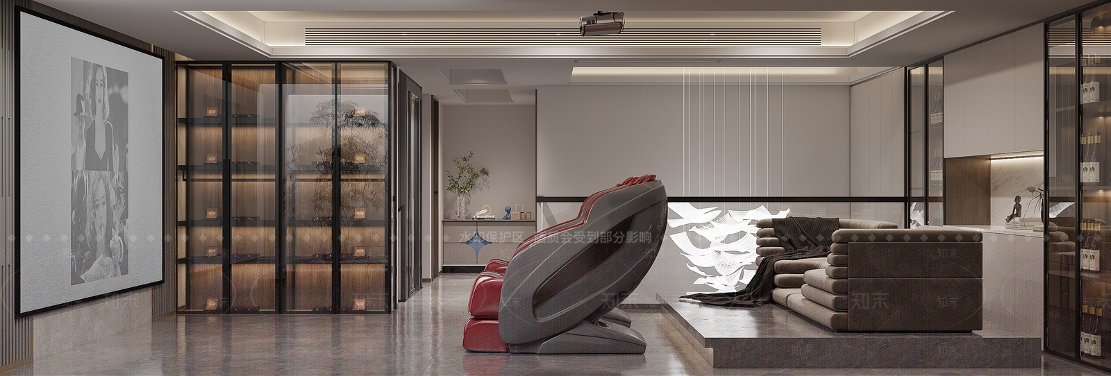 现代家居影音室3D模型下载【ID:898772958】