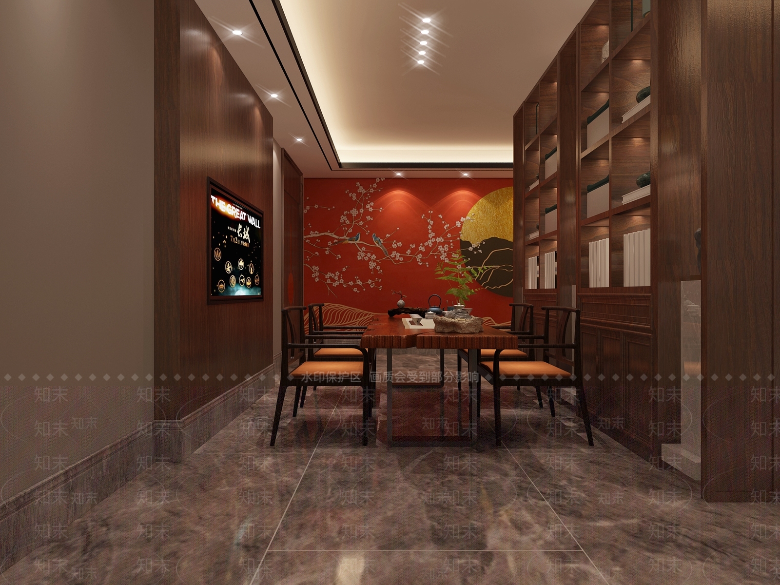新中式足浴会所3D模型下载【ID:798779110】