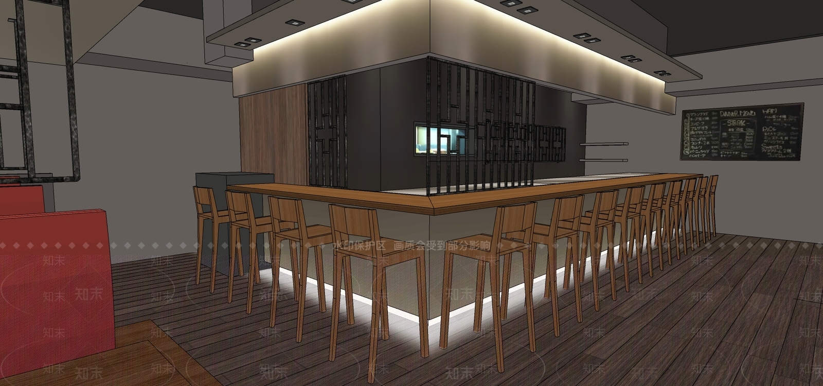 日式日韩料理店SU模型下载【ID:798780864】