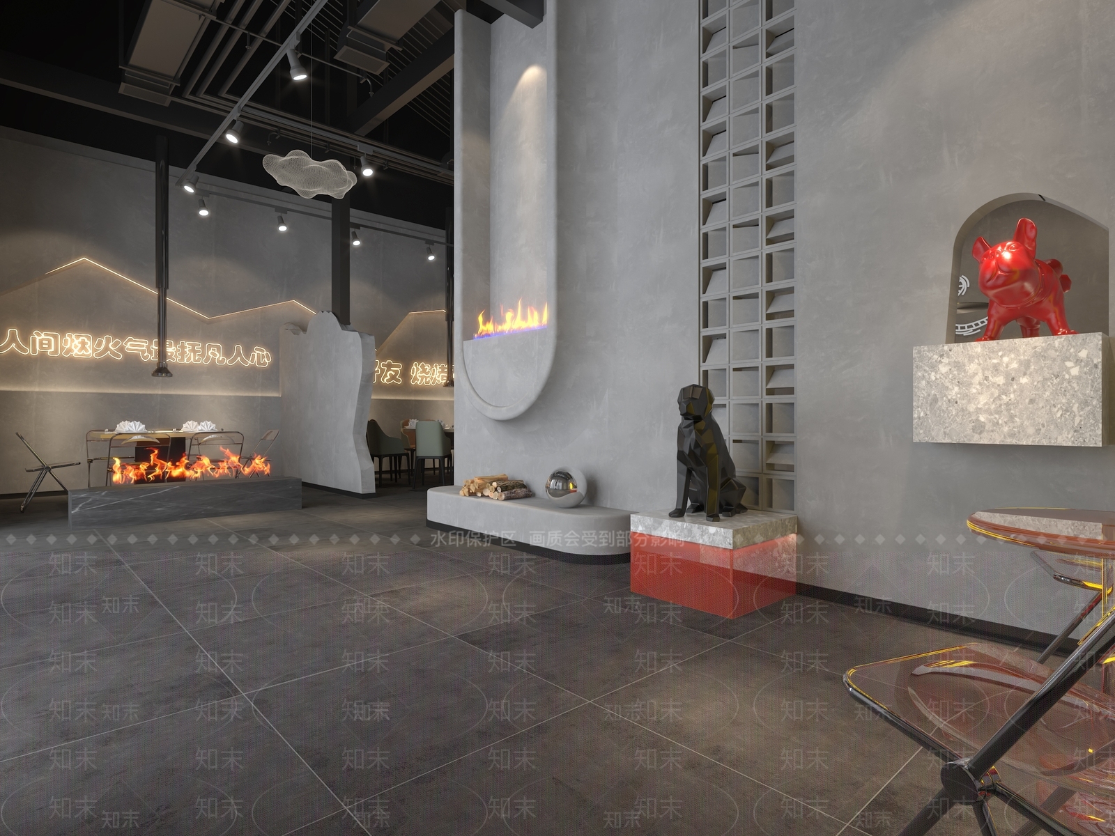 现代音乐餐厅3D模型下载【ID:498802091】