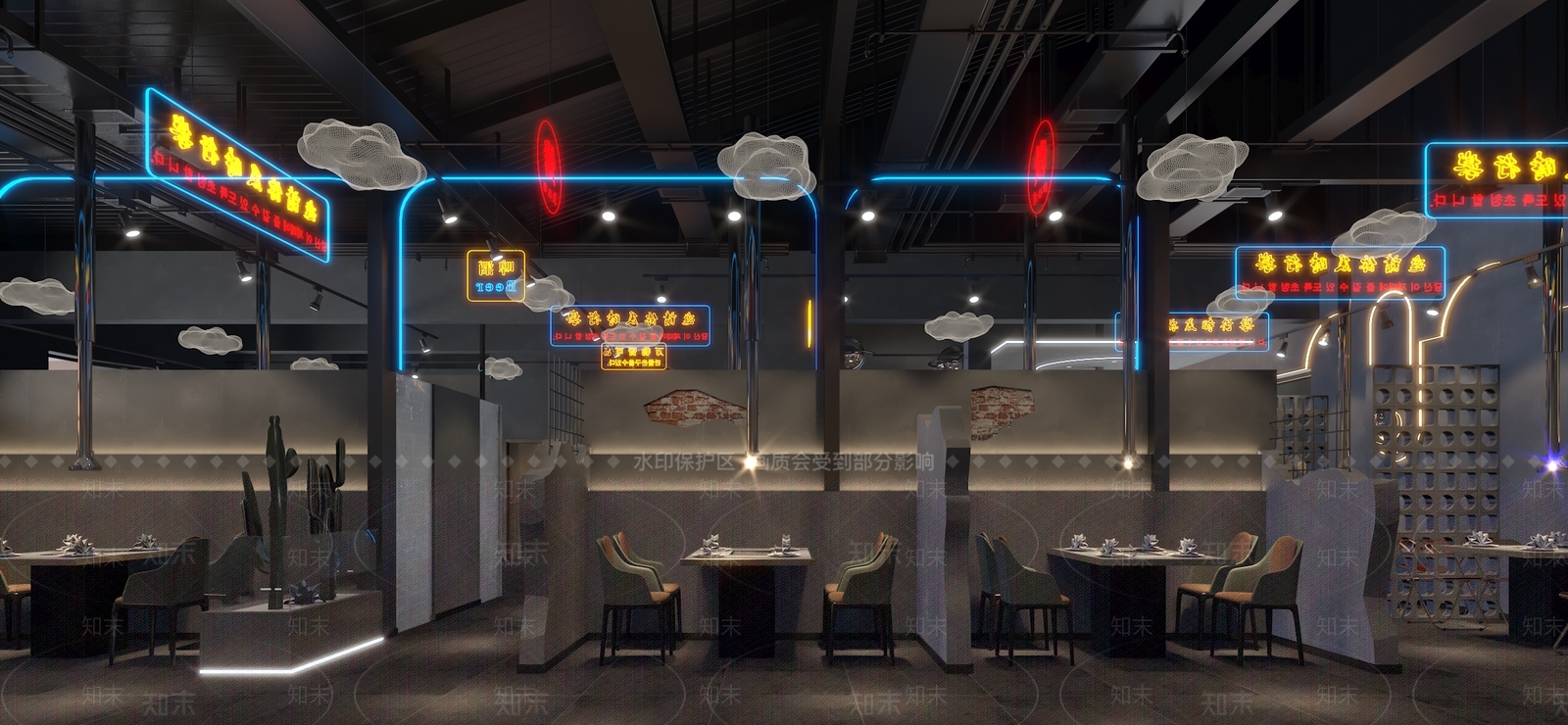 现代音乐餐厅3D模型下载【ID:498802091】