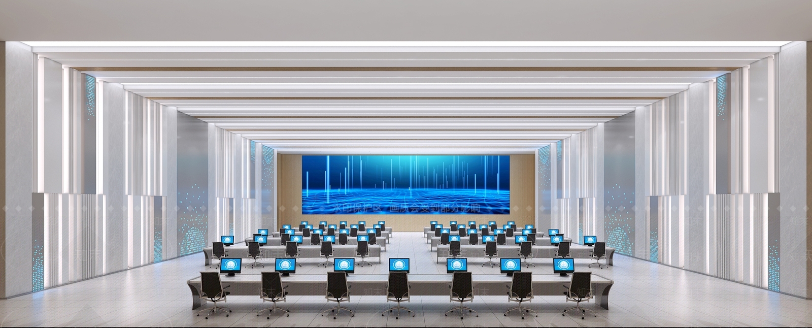 现代指挥控制室3D模型下载【ID:998806304】