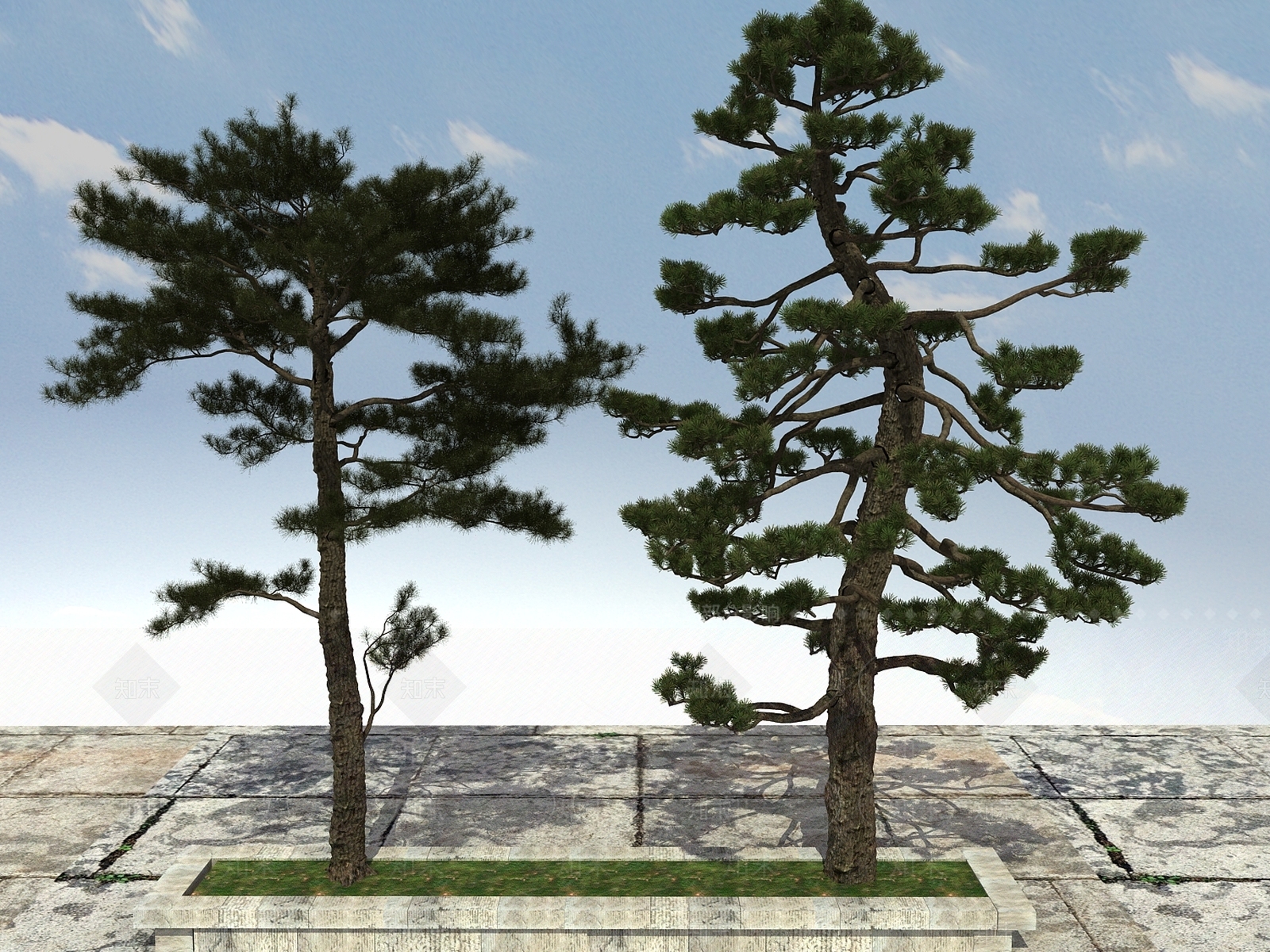 新中式大树3D模型下载【ID:398808644】