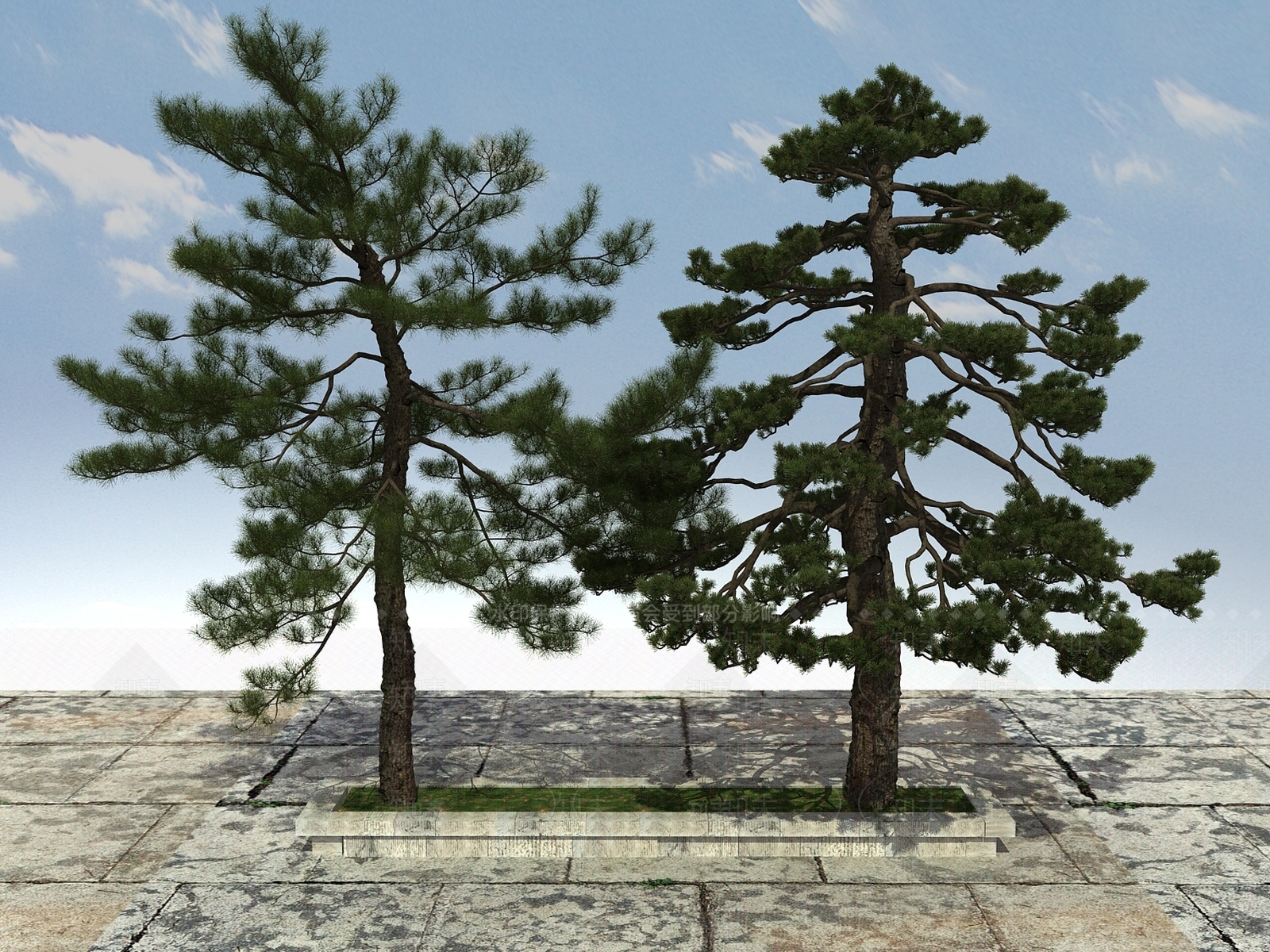 新中式大树3D模型下载【ID:398808671】