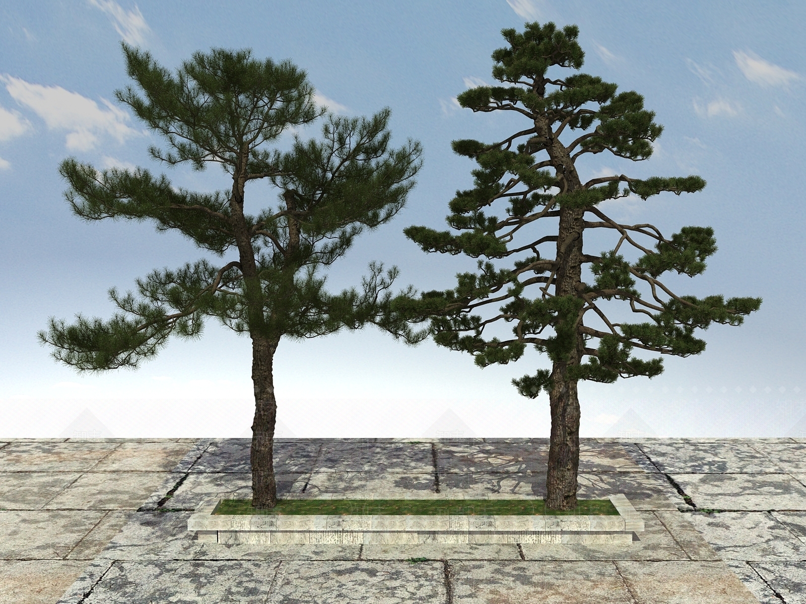 新中式大树3D模型下载【ID:398808679】