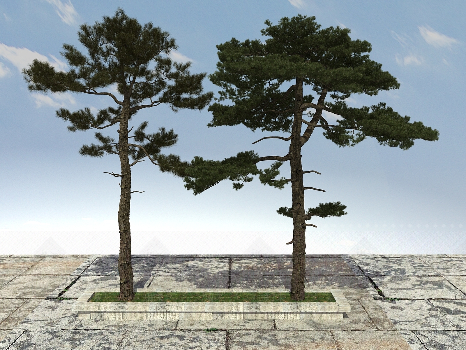 新中式大树3D模型下载【ID:398808693】