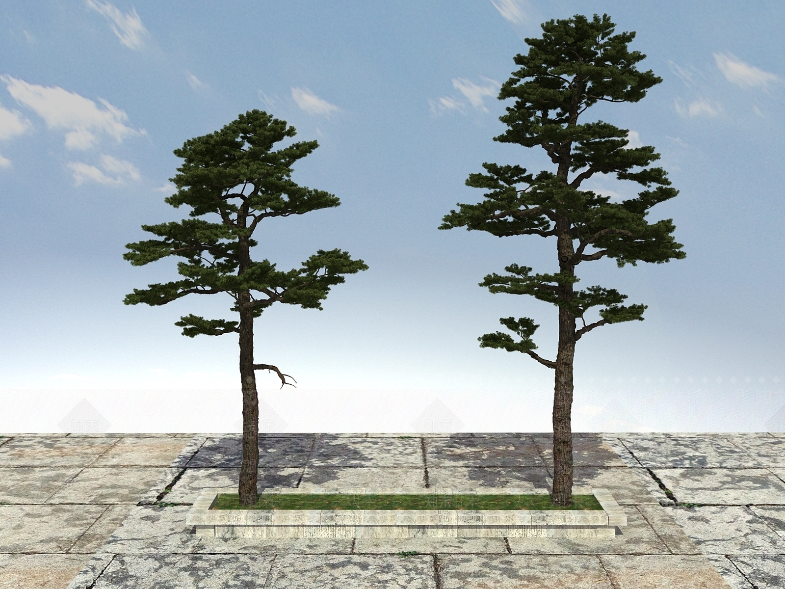 新中式大树3D模型下载【ID:398809618】