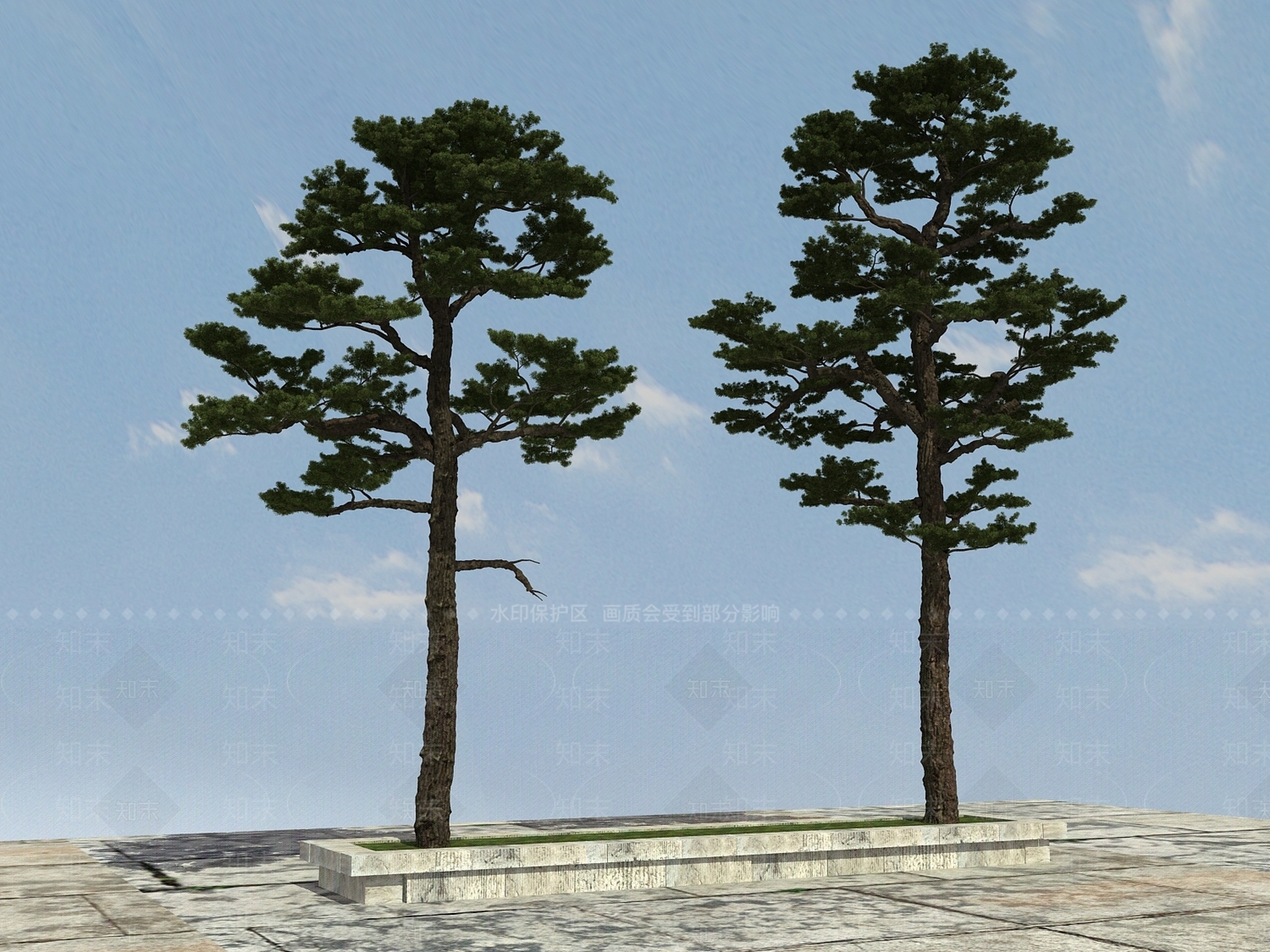 新中式大树3D模型下载【ID:398809618】