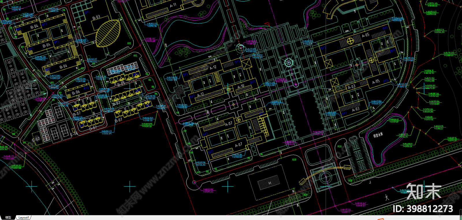 学校cad施工图下载【ID:398812273】