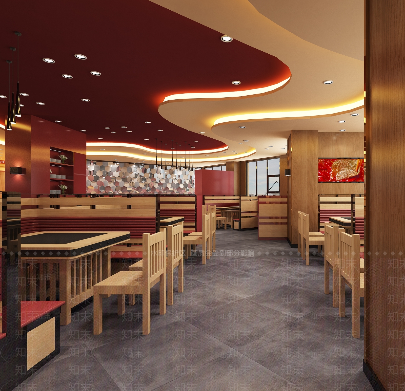 现代火锅店3D模型下载【ID:398814216】