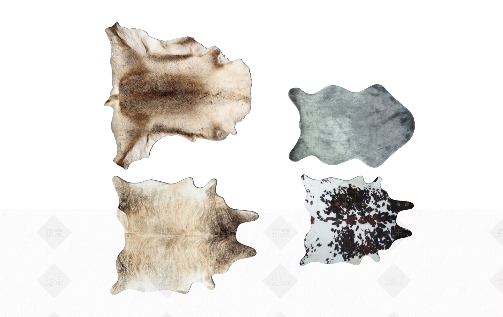 现代毛皮地毯SU模型下载【ID:999027663】