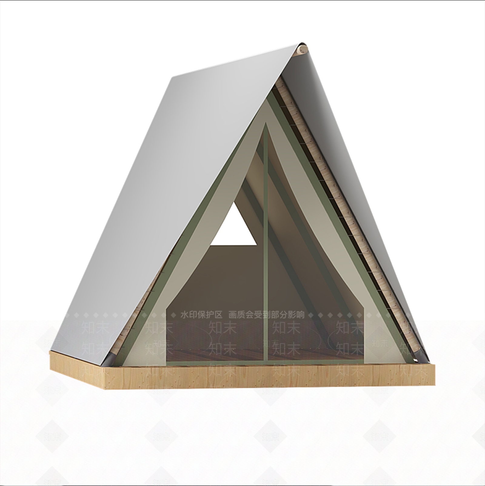 现代帐篷3D模型下载【ID:598824428】