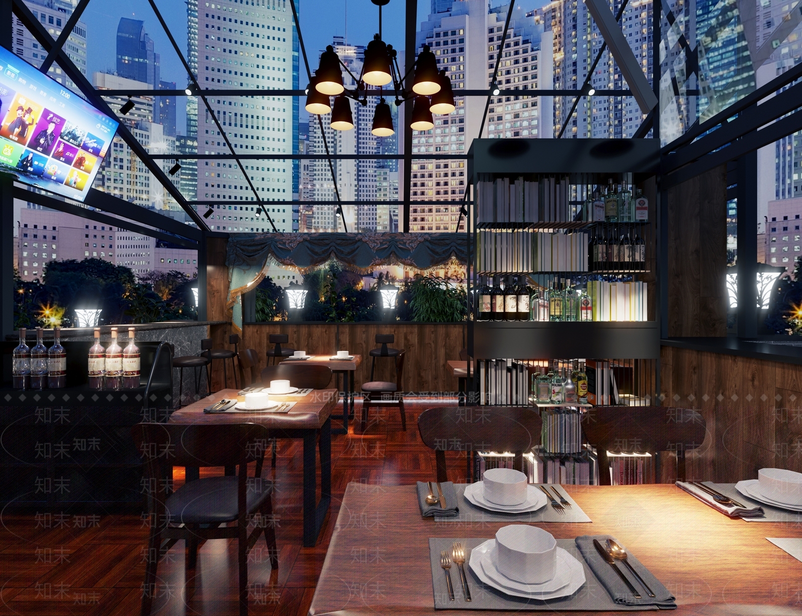现代酒吧3D模型下载【ID:498839450】