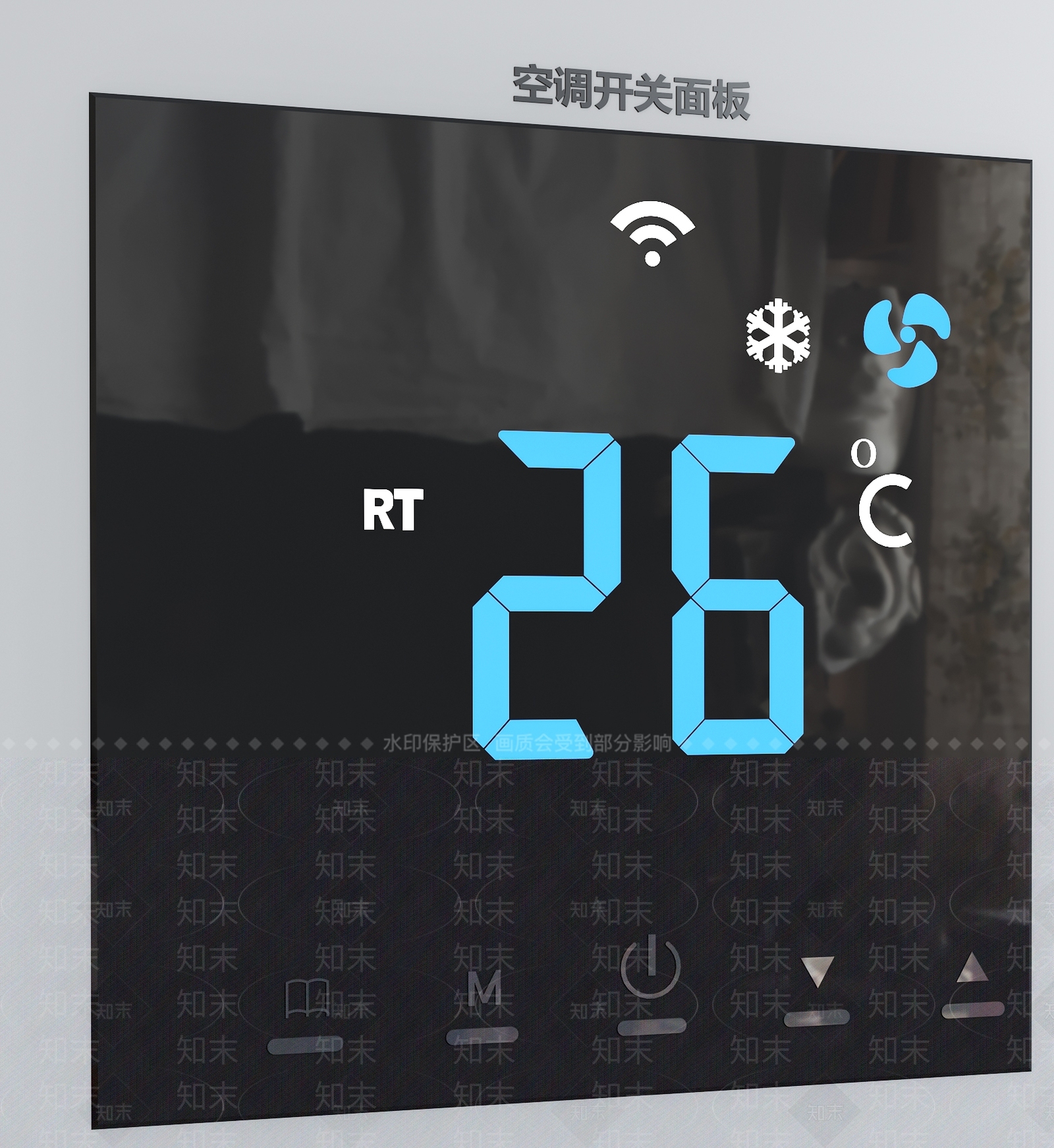 现代智能家电面板3D模型下载【ID:198844861】