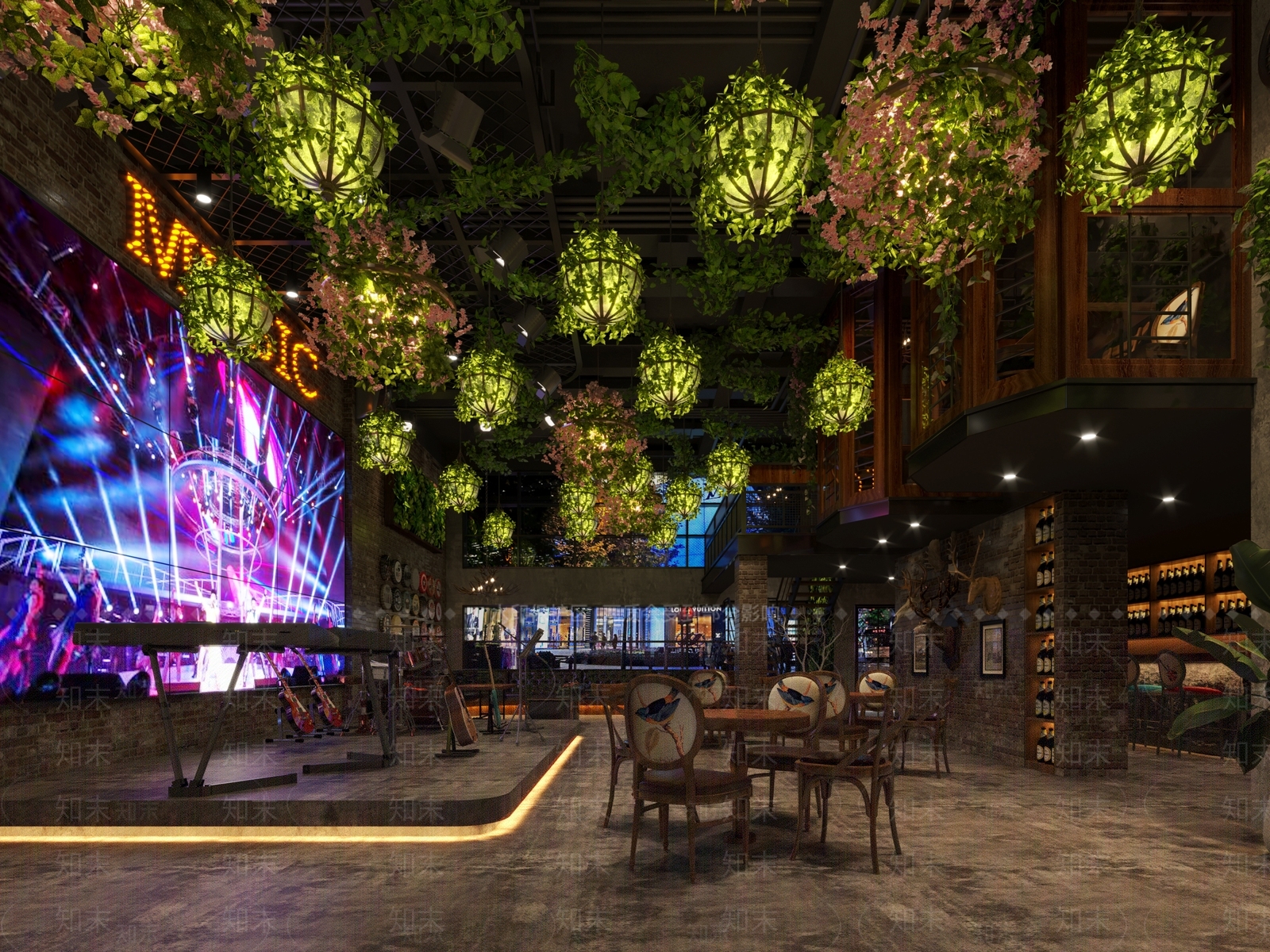 工业风酒吧3D模型下载【ID:498874421】
