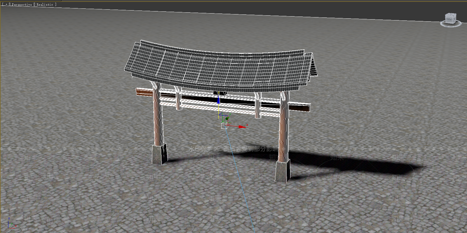 新中式牌坊3D模型下载【ID:898900687】