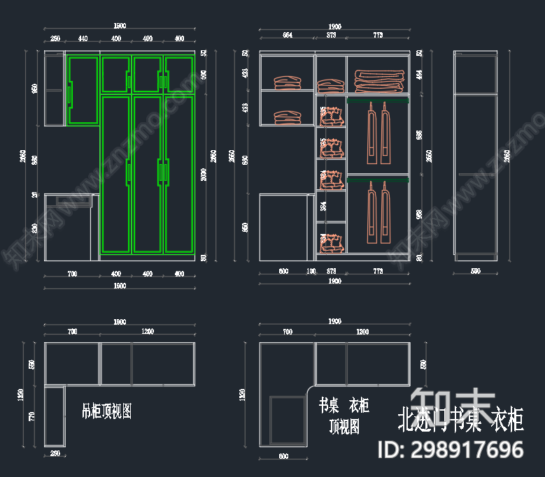 新中式家具cad施工图下载【ID:298917696】