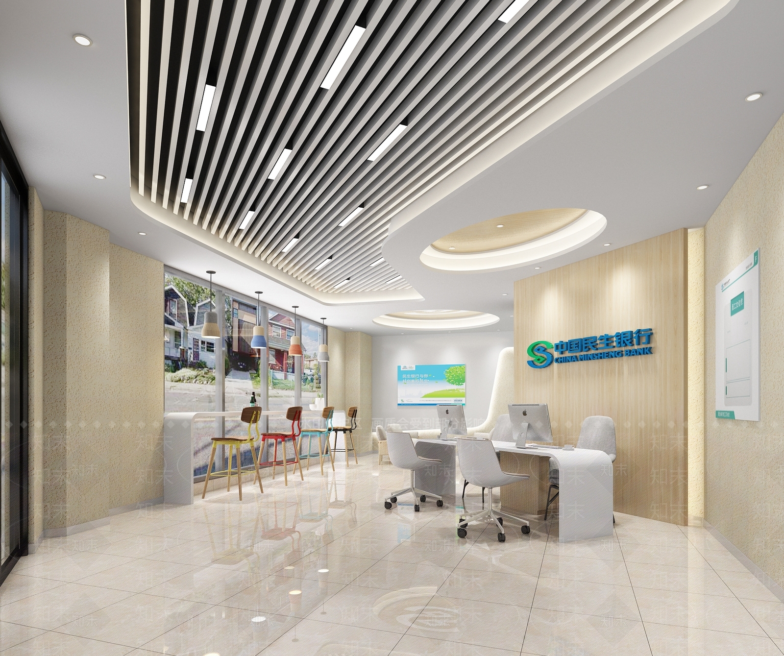现代银行接待大厅3D模型下载【ID:298928844】