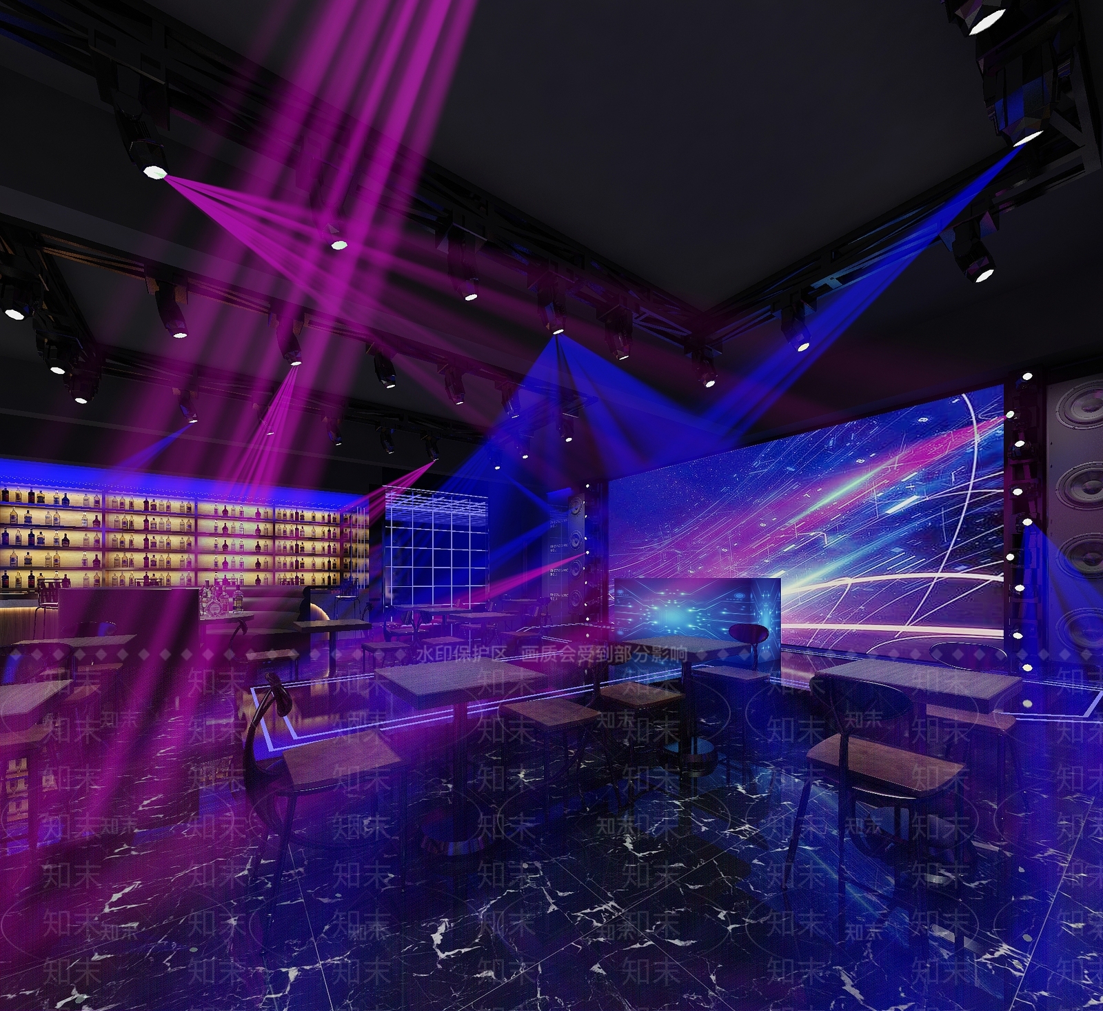 工业风酒吧3D模型下载【ID:498943461】