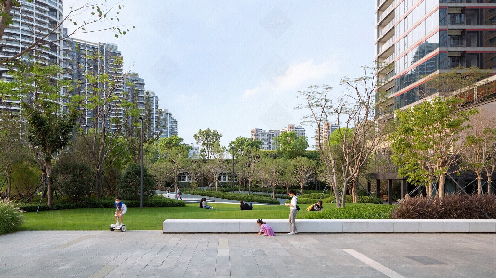 小区活动区外景贴图下载【ID:1195310131】