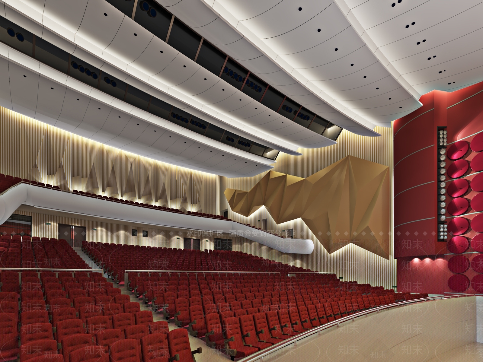 现代报告厅3D模型下载【ID:798961829】
