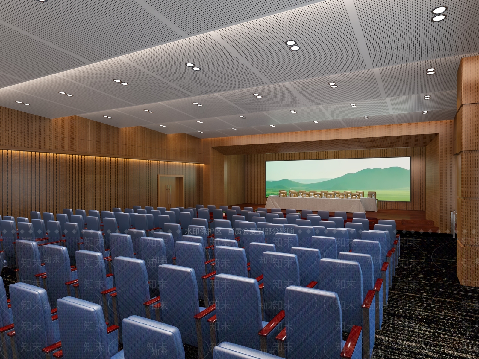 现代报告厅3D模型下载【ID:798965836】