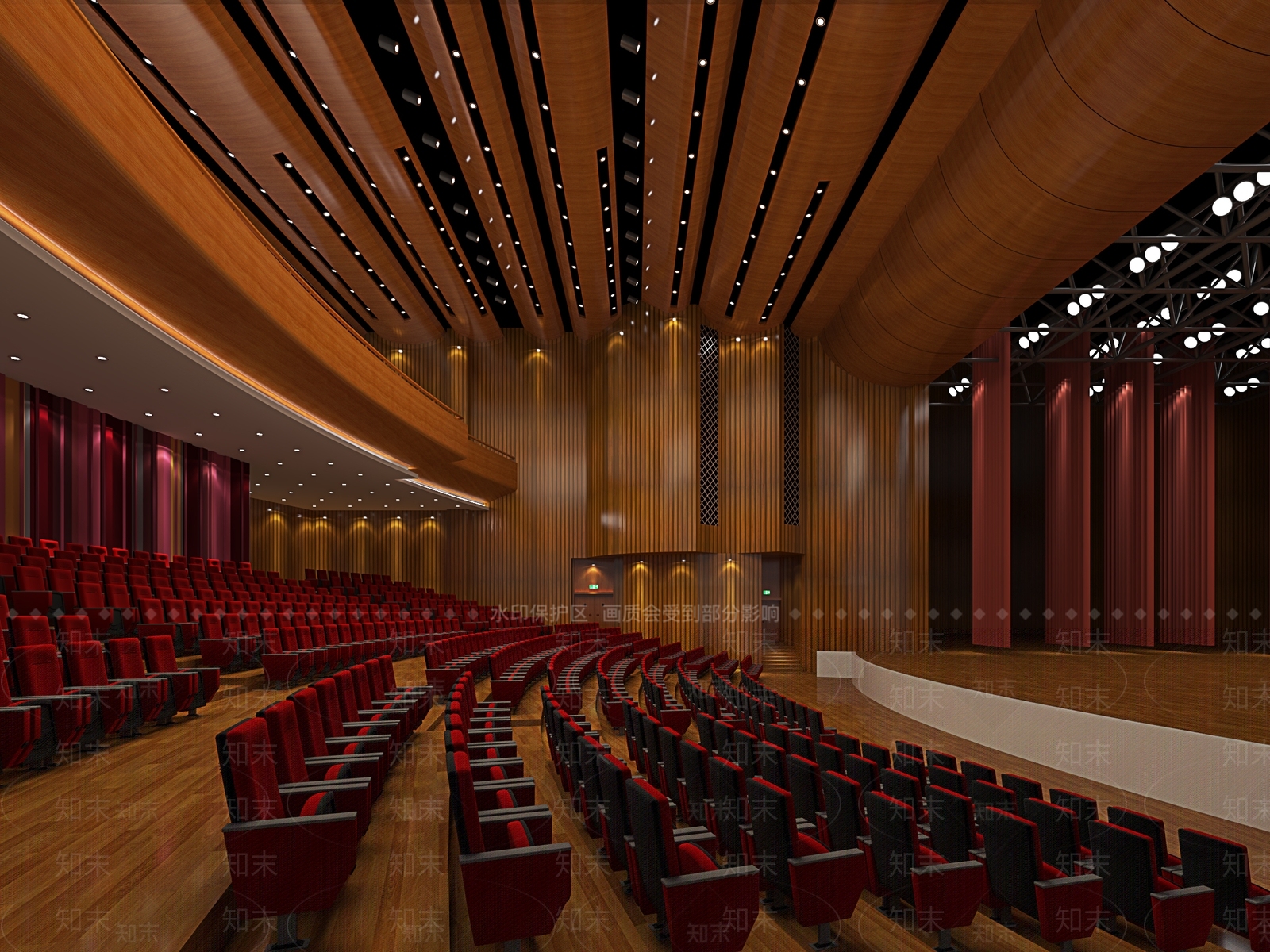现代报告厅3D模型下载【ID:798965839】