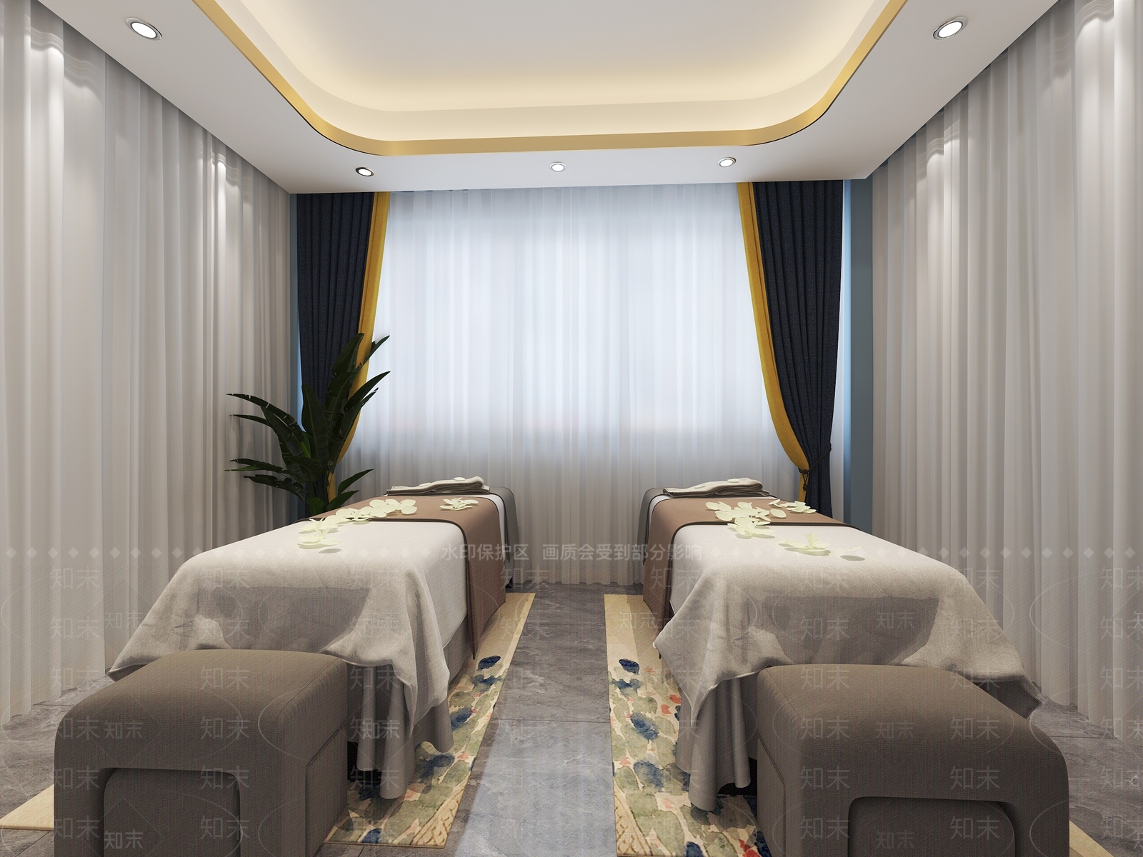 现代美容美甲店3D模型下载【ID:998996541】