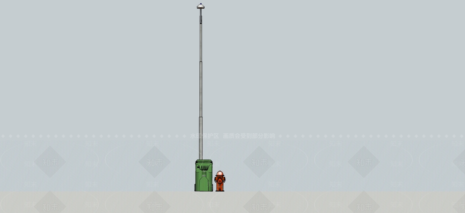 现代路灯SU模型下载【ID:398999388】