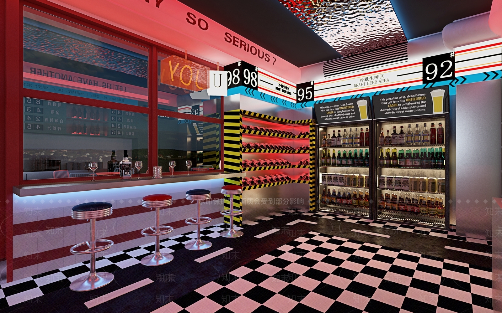 现代酒吧3D模型下载【ID:499015408】